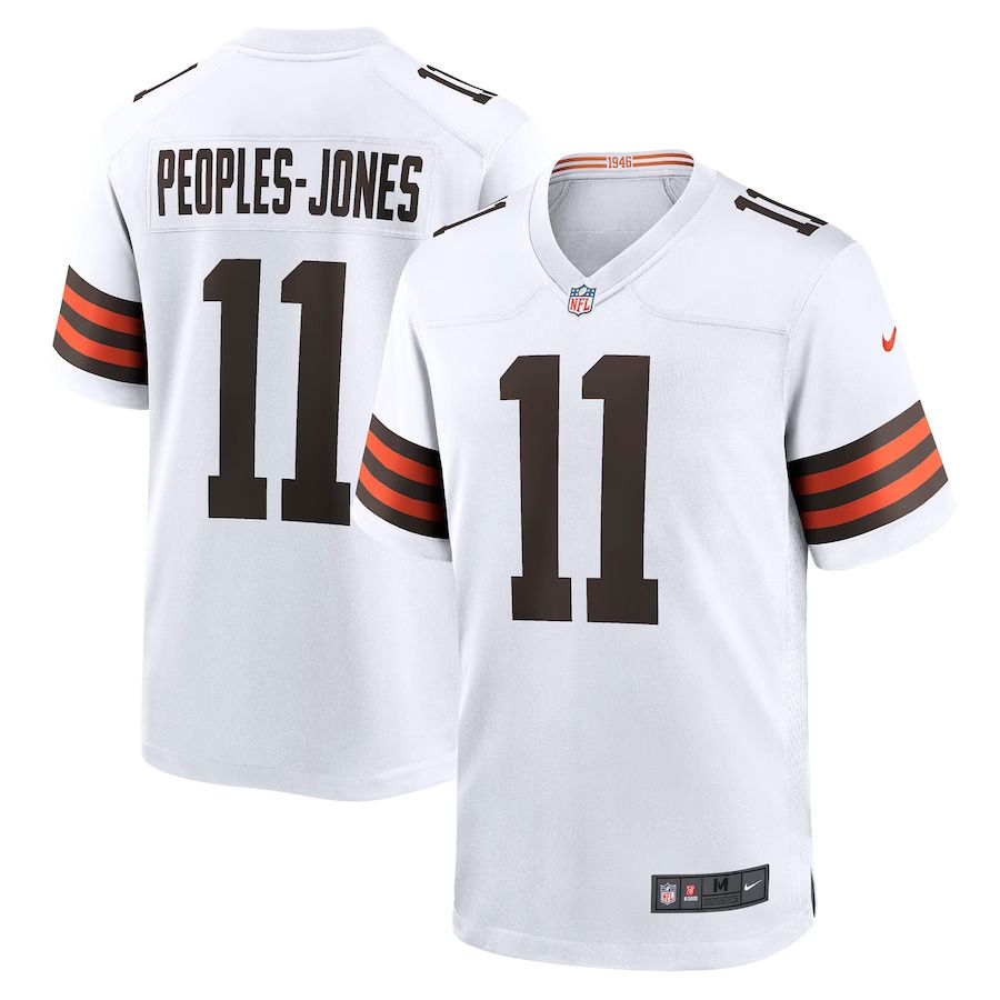 Men Cleveland Browns 11 Donovan Peoples-Jones Nike White Game NFL Jersey